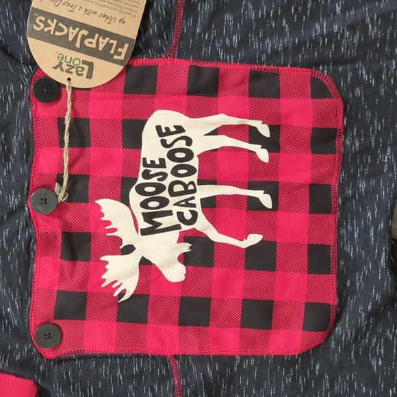 NWT Flapjacks Unisex Moose Caboose Onsie. - Picture 3 of 6